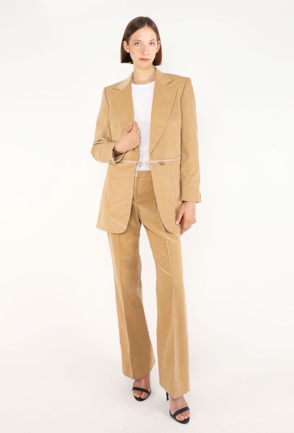 Chloé Flared Corduroy Suit, Early 2000s - 3