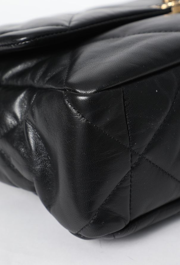 Chanel Black 19 Flap Bag GM - 11
