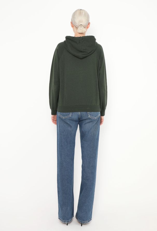 Céline 2021 Cashmere Varsity Hoodie Green - 3 Céline 2021 Cashmere Varsity Hoodie Green - 3