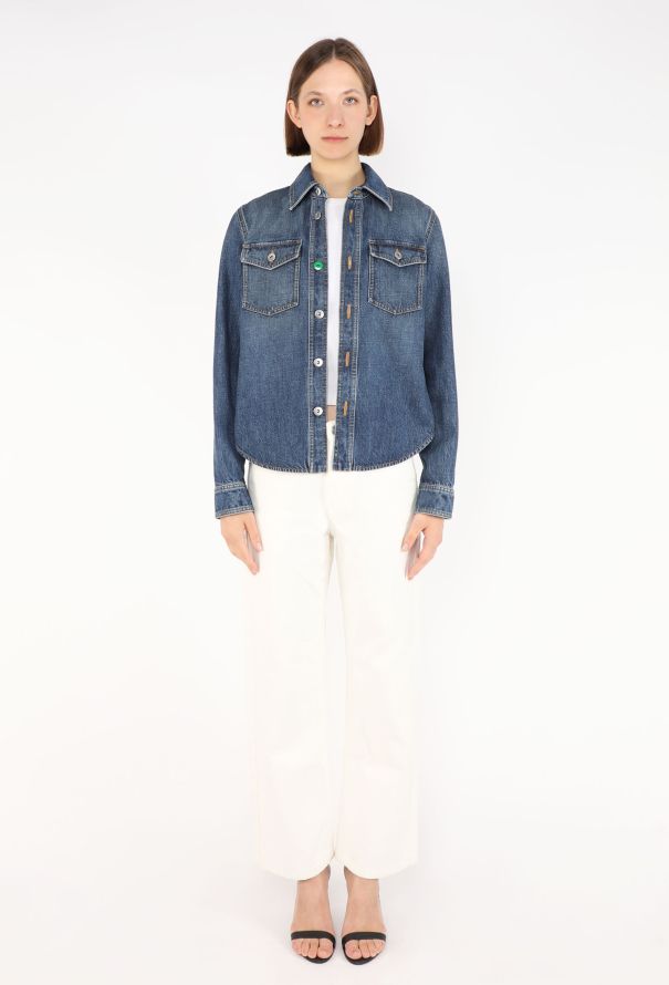 Bottega Veneta Washed Denim Overshirt, 2022 - 2