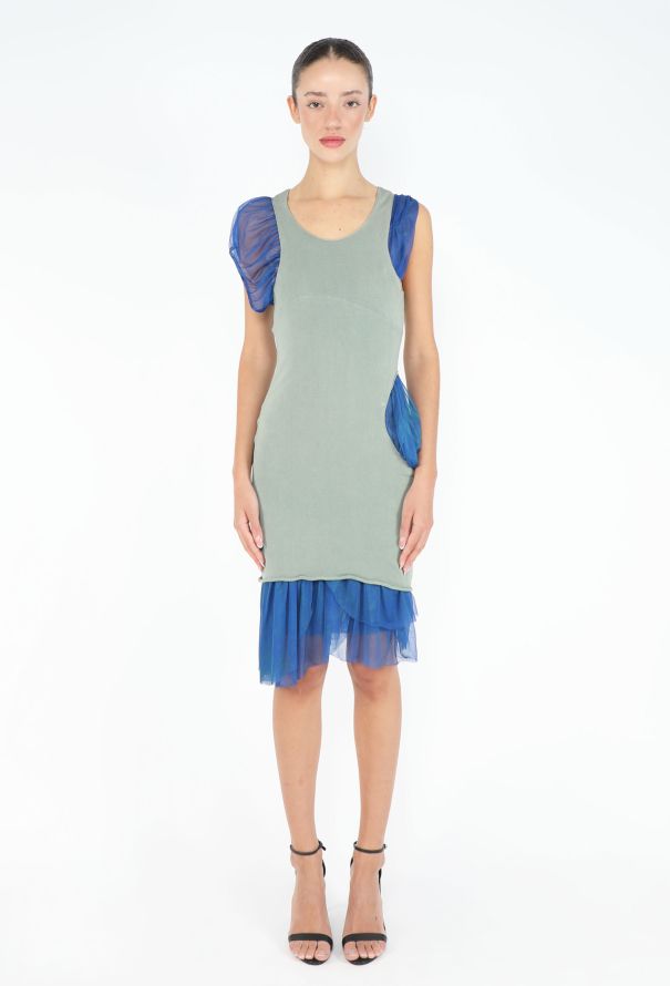 Helmut Lang Iconic S/S 2004 Overlay Cut-out Dress - 1