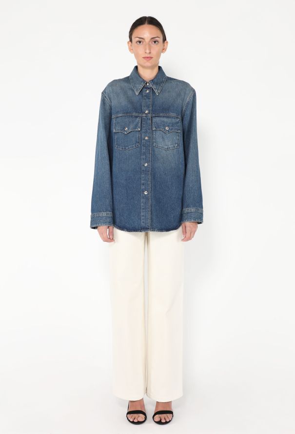 Khaite S/S 2023 The Jinn Denim Overshirt - 3 Khaite S/S 2023 The Jinn Denim Overshirt - 3