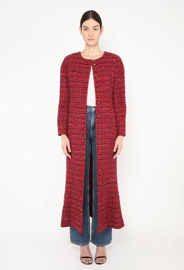Chanel 2001 Fringe Scarf 'CC' Coat - 4 Chanel 2001 Fringe Scarf 'CC' Coat - 4