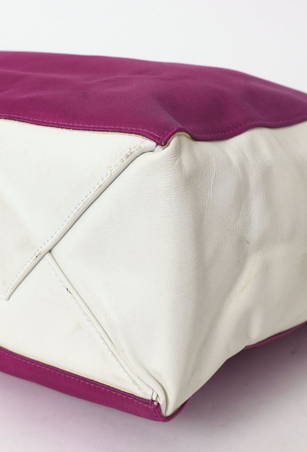 Céline Resort 2012 Fuchsia & White Vertical Tote Bag - 11