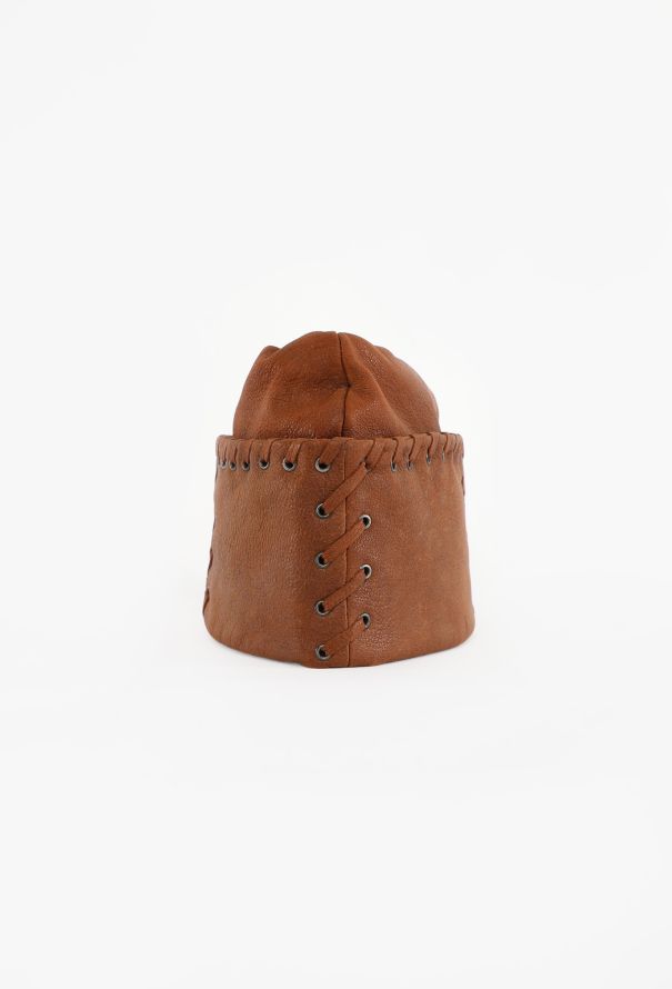 Prada Whipstitch Leather Hat, 2004 - 5