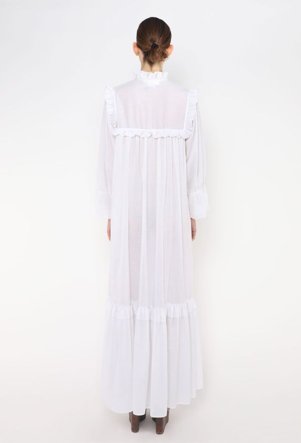 Saint Laurent '70s Ruffled Peasant Nightgown - 4