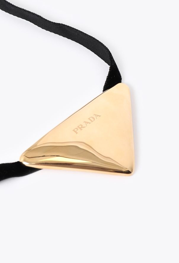 Prada Large 18k Yellow Gold Eternal Choker - 3