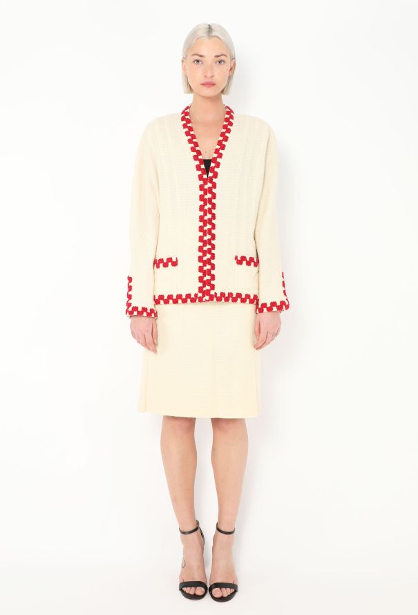 Chanel Rare S/S 1987 Embroidered Tweed Ensemble - 4 Chanel Rare S/S 1987 Embroidered Tweed Ensemble - 4