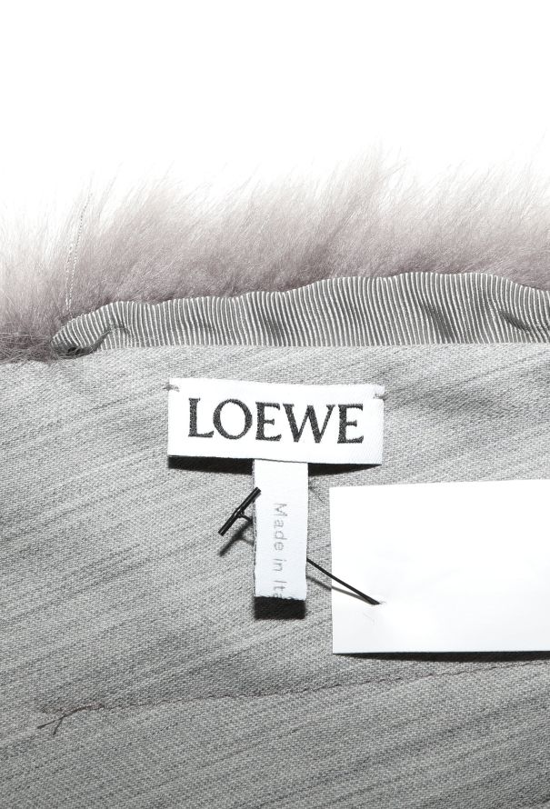 Loewe 2019 Fur Trim Babydoll Dress - 5