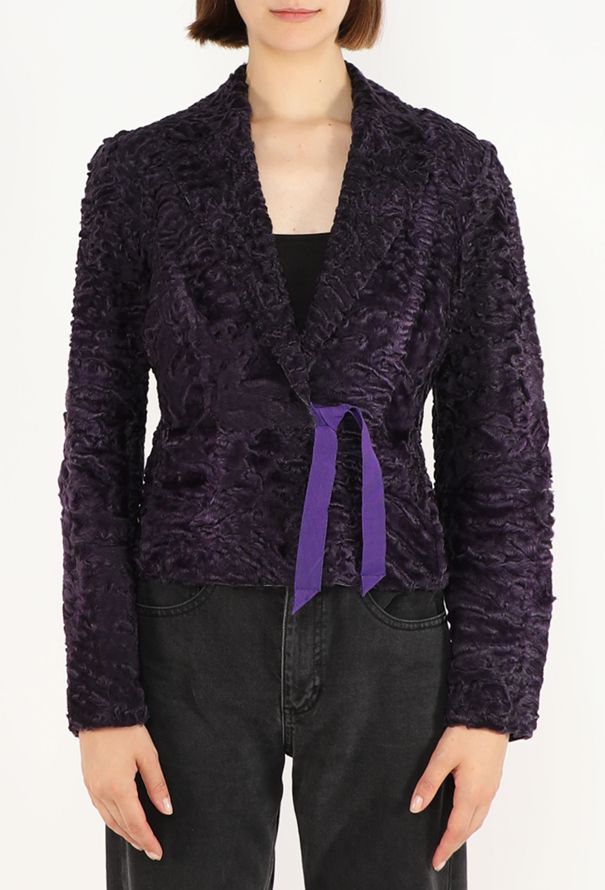 Prada Astrakhan Wrap Jacket, F/W 2000 - 1