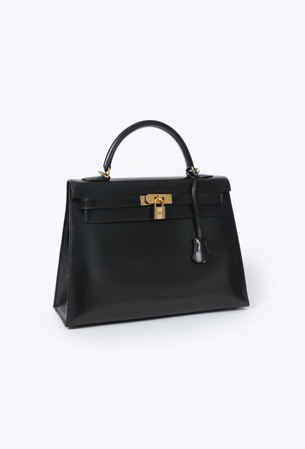 Hermès Vintage Black Box Kelly Sellier 32 - 7