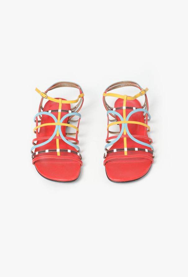 Hermès Colorblock Strap Sandals - 2 Hermès Colorblock Strap Sandals - 2