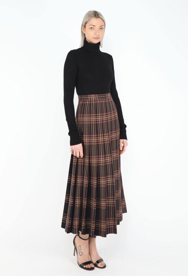 Gucci Resort 2019 Tartan Pleated Skirt - 4
