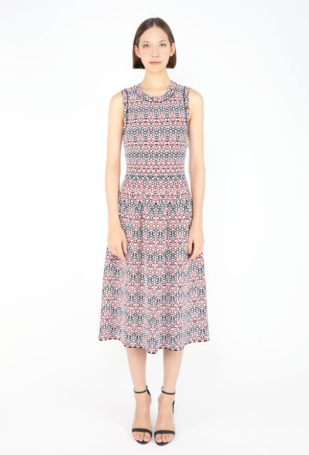 Alaïa Iridescent Jacquard Skater Dress - 1