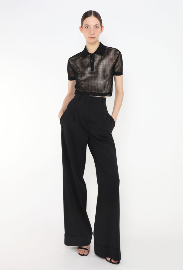 Saint Laurent Resort 2022 Ribbed Silk Top - 3