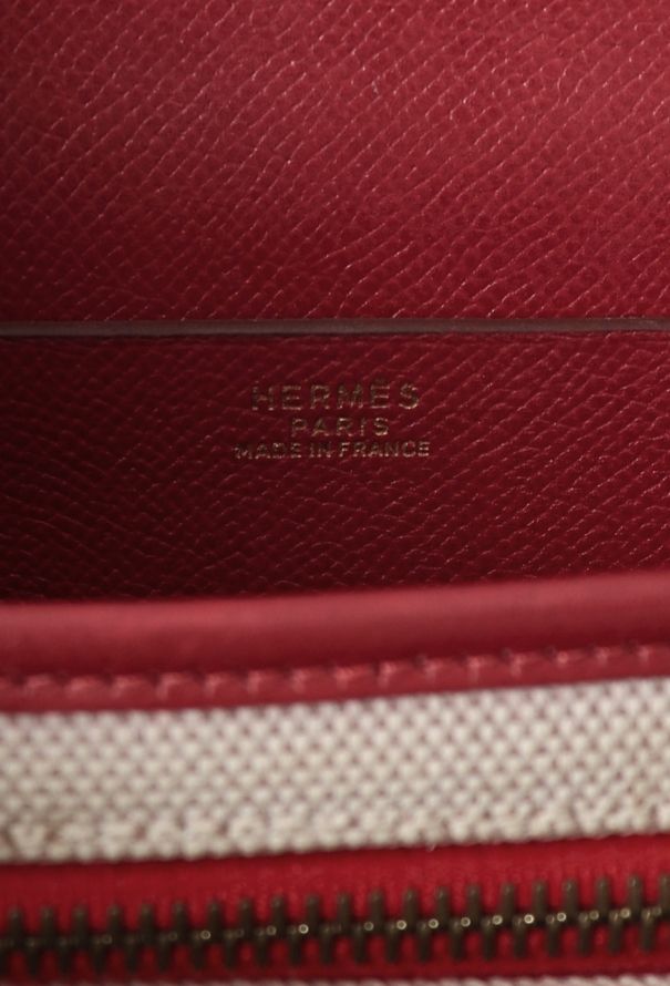 Hermès Toile H & Red Courchevel Balle De Golf - 12