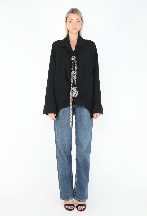 Yohji Yamamoto Collector F/W 2004 Draped Chainlink Jacket - 2