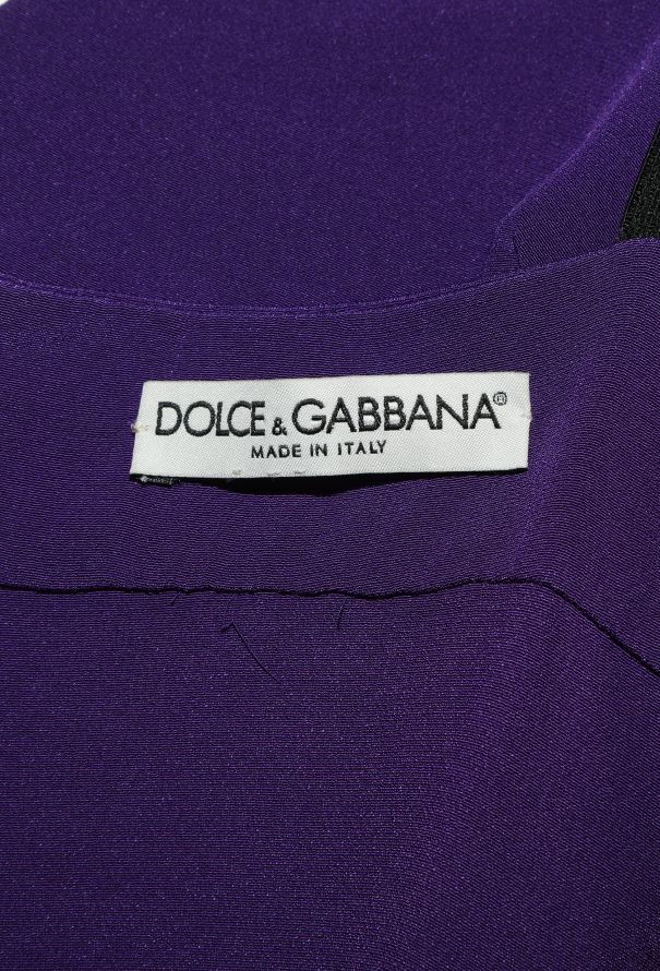 Dolce & Gabbana Late '90s Silk Décolleté Gown - 5 Dolce & Gabbana Late '90s Silk Décolleté Gown - 5
