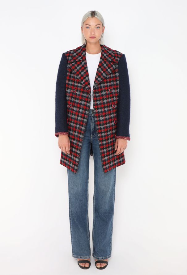 Chanel 2017 Argyle 'CC' Peacoat - 3