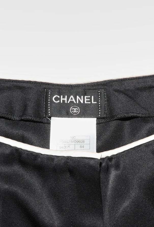 Chanel Resort 2009 Flared Charmeuse Pants - 6 Chanel Resort 2009 Flared Charmeuse Pants - 6
