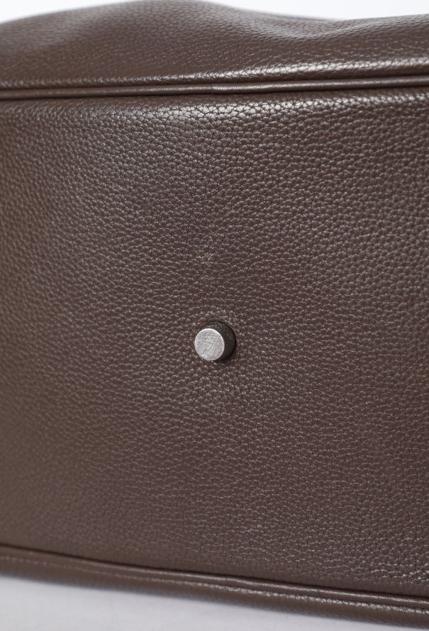 Hermès Chocolat Taurillon Clémence Lindy 30 - 12