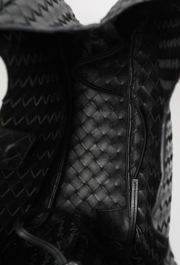 Bottega Veneta Campana Black Intrecciato Small Shoulder Bag - 11