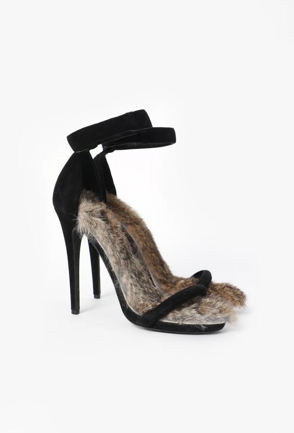 Céline F/W 2010 Rabbit Fur Sandals - 3