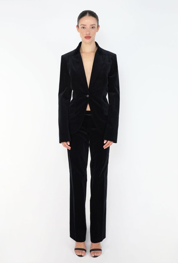 Gucci 2005 Velvet Horsebit Suit - 4