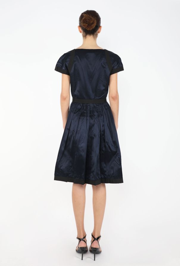 Chanel F/W 1991 Grosgrain Bow Dress - 5