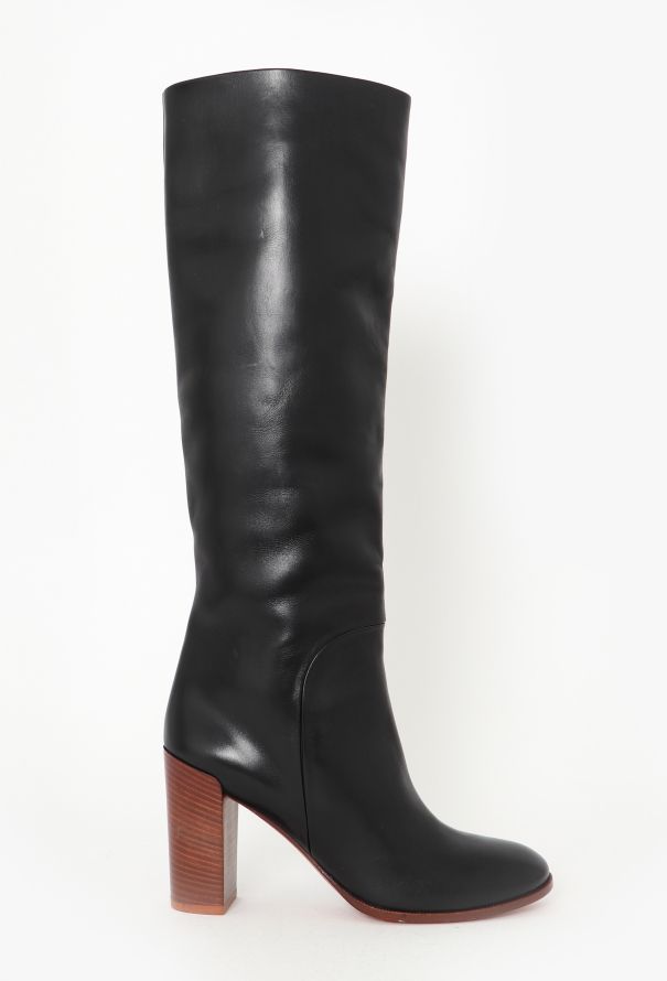 Céline Pre-Fall 2016 Leather Knee-High Boots - 1
