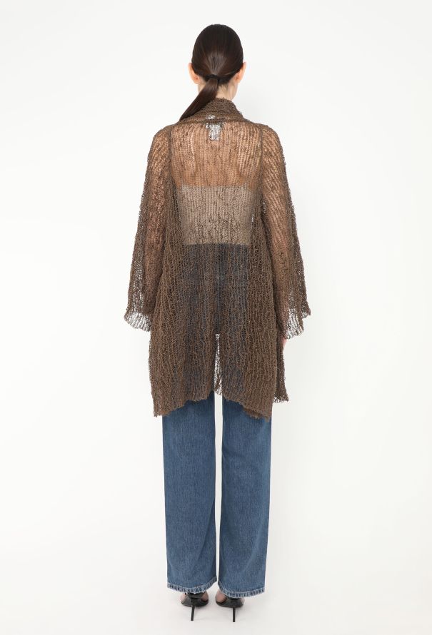 Issey Miyake Vintage Crochet Fishnet Cardigan - 4 Issey Miyake Vintage Crochet Fishnet Cardigan - 4
