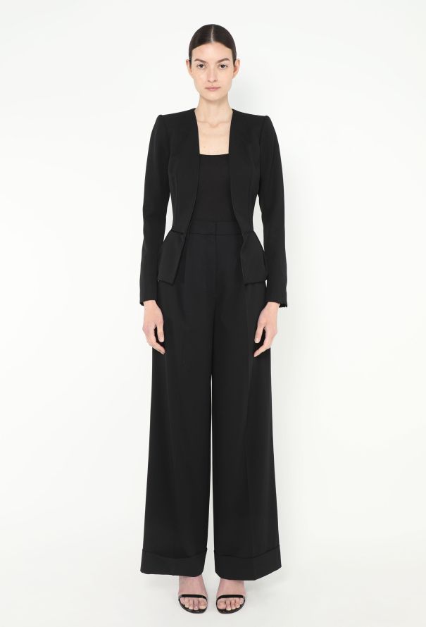 Saint Laurent Peplum Smoking Blazer - 3