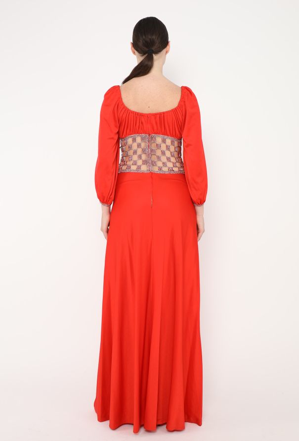 COLLECTOR '70s Couture Crochet Chainmail Gown - Azzaro