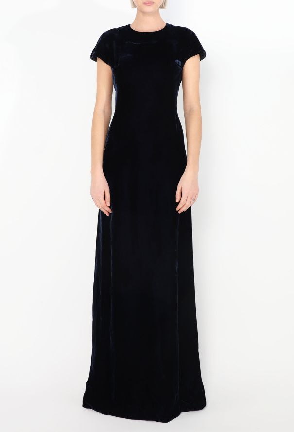 Alaïa Midnight Velvet Evening Dress - 3 Alaïa Midnight Velvet Evening Dress - 3