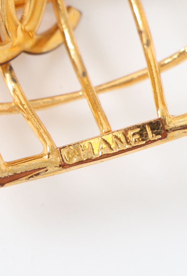 Chanel ICONIC 1993 Birdcage 'CC' Clip Earrings - 7 Chanel ICONIC 1993 Birdcage 'CC' Clip Earrings - 7