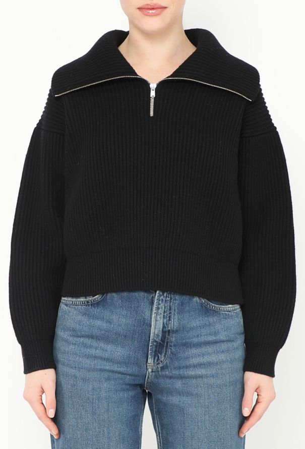 Alaïa F/W 2021 Ribbed Zipper Sweater - 1