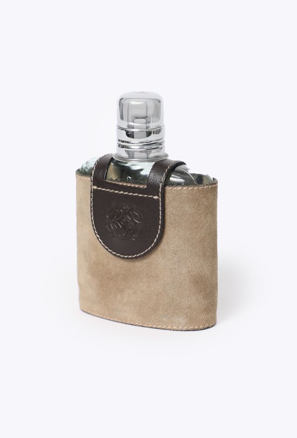 Loewe Vintage Whiskey Flask & Leather Case - 2