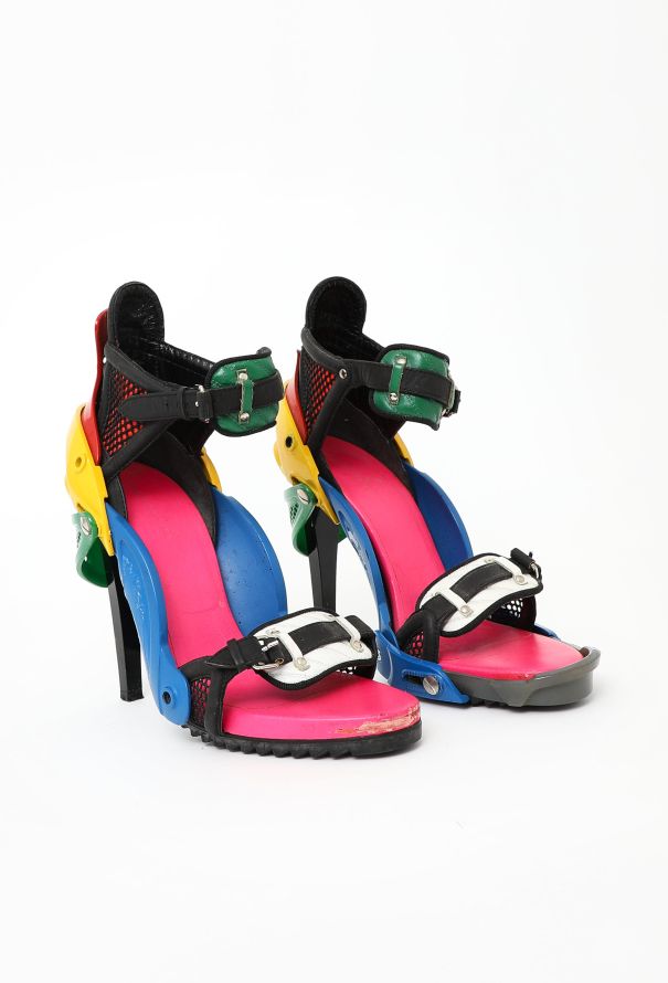 Colorblock Lego Heels Authentic Vintage ReSee