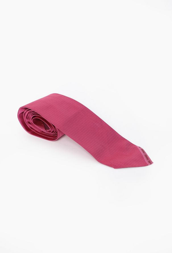 Chanel Pinstripe Silk Tie, Early 2000s - 3