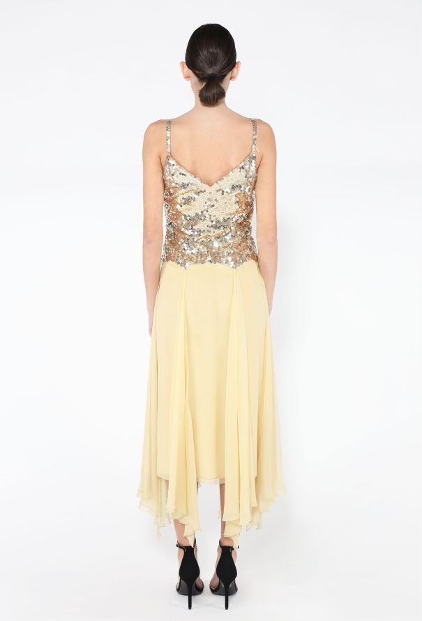 '70s Jean Patou Sequin Chiffon Ensemble - 6