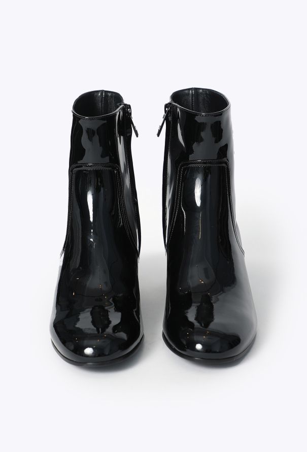 Céline 2024 Triomphe Patent Ankle Boots - 3