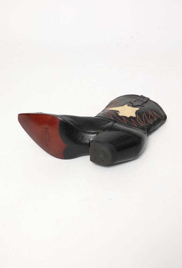 Western Leather Cowboy Boots - 6 Western Leather Cowboy Boots - 6