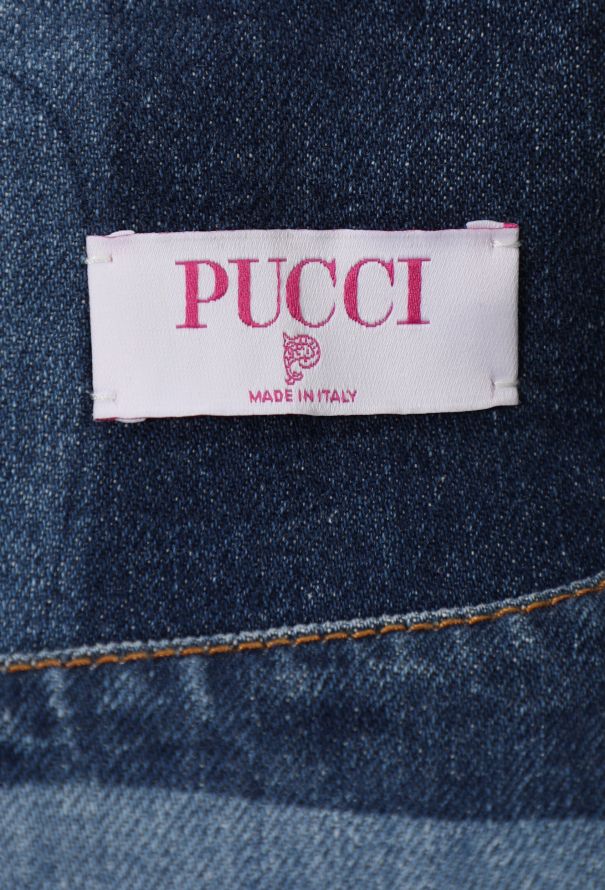 Emilio Pucci Marmo Pleated Denim Skirt, 2024 - 5