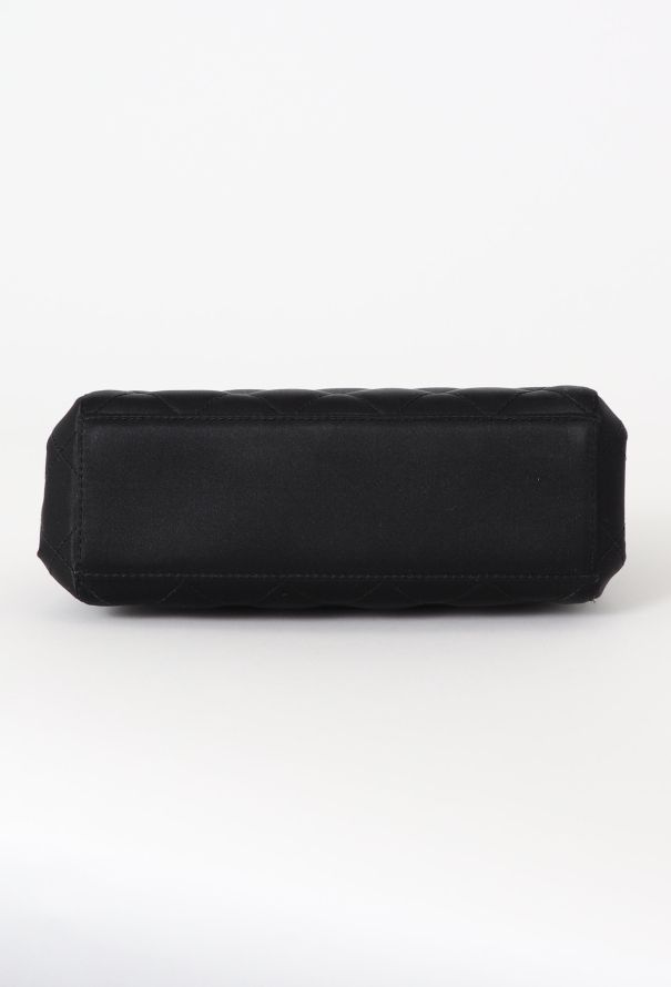 Chanel '90s Mini Satin Quilted Shoulder Bag - 6