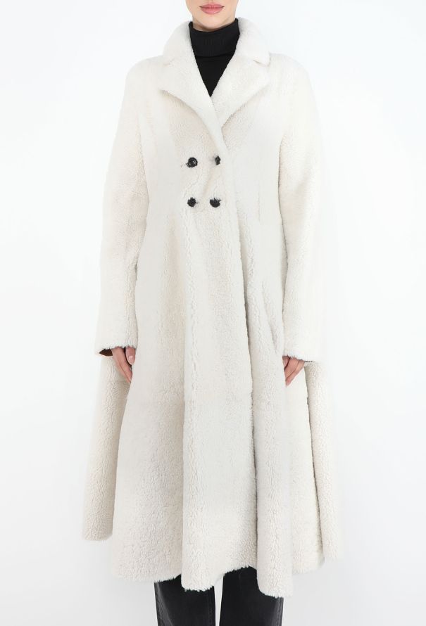 Loewe F/W 2020 Shearling Trumpet Coat - 5