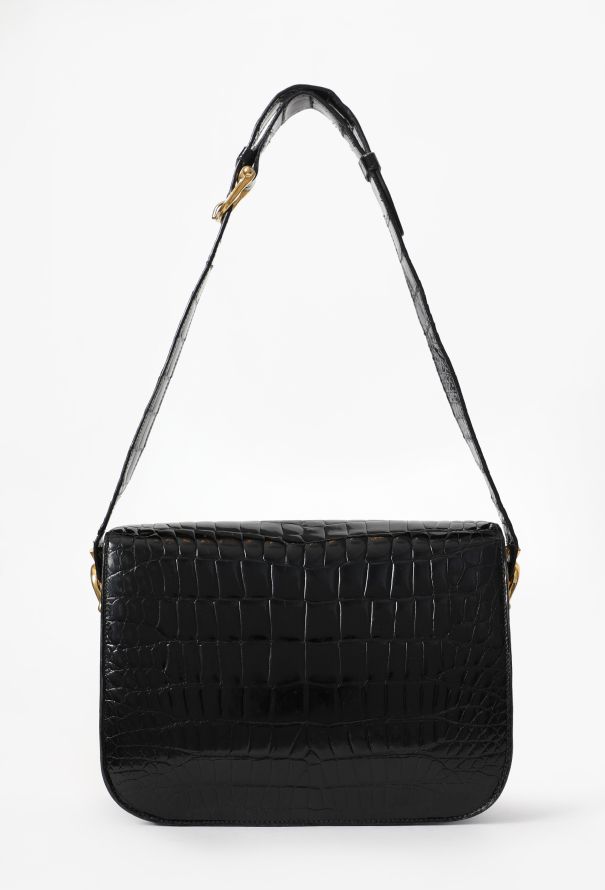 Céline Vintage Crocodile Calèche Bag - 4
