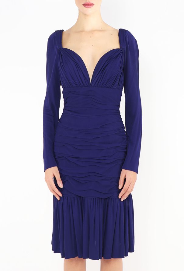 Saint Laurent Haute Couture 1996 Ruched Bustier Dress - 2