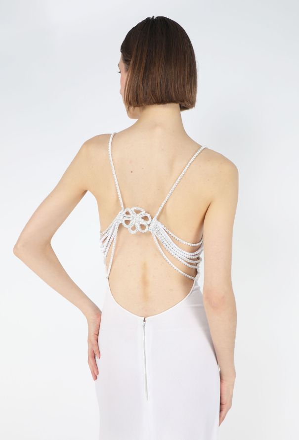 Azzaro 1978 Strass Butterfly Open-Back Gown - 3