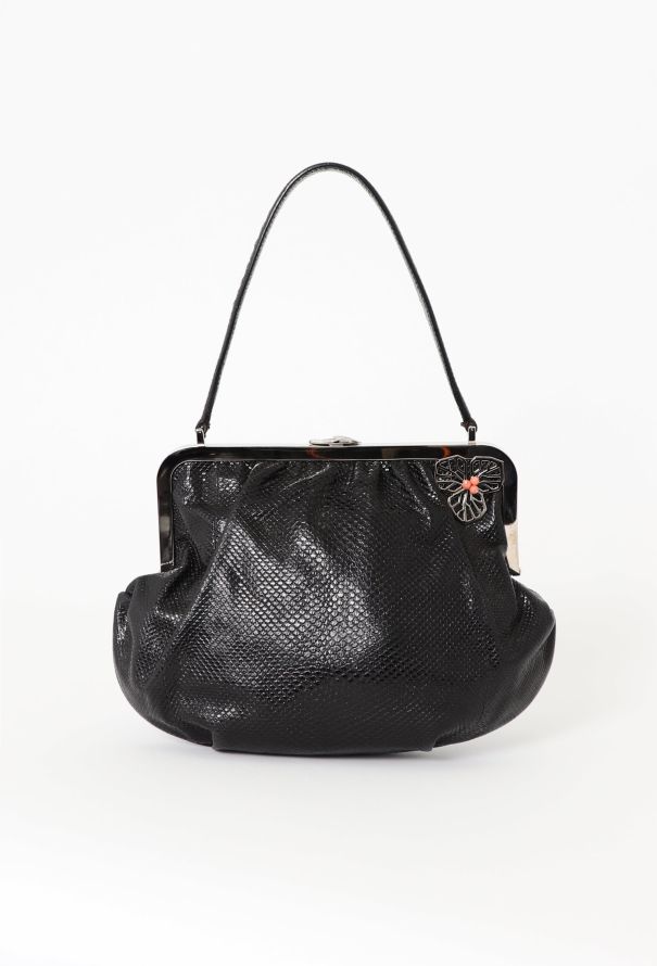 Cartier Floral Watersnake Evening Bag - 3 Cartier Floral Watersnake Evening Bag - 3