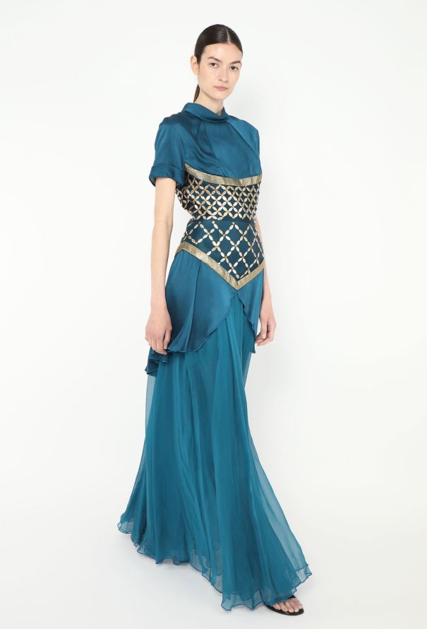 Rodarte S/S 2013 Chiffon Basque Gown - 3